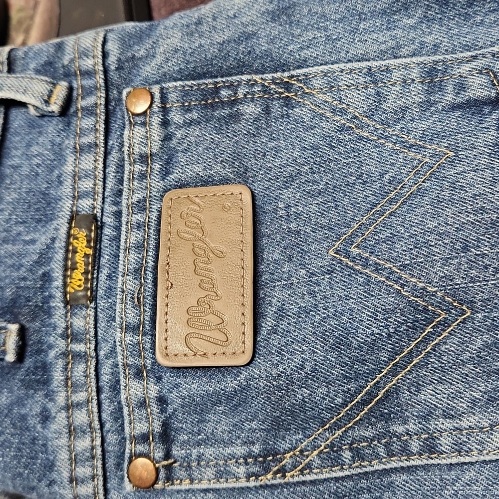 Wrangler Blue Denim Jeans 33x32 - Picture 4 of 4